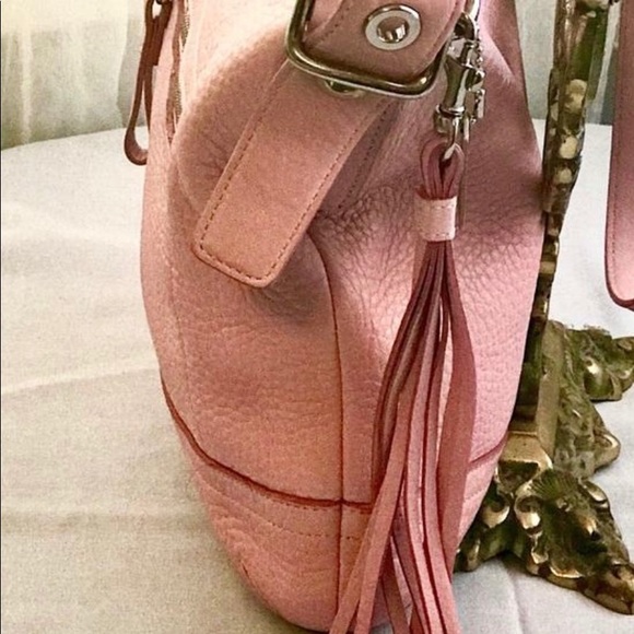 Coach pebble pink leather crossbody purse bag - Picture 2 of 16